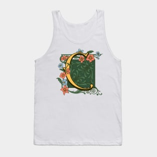 Art Nouveau Letter C, Ornamental Letter C, Art Deco Tank Top